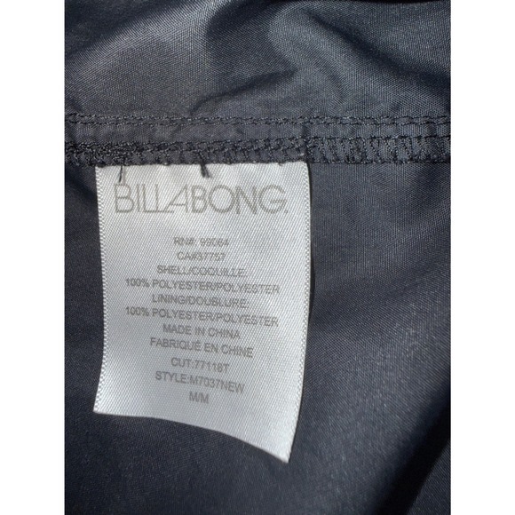 Billabong Mens Black Hooded‎ Lightweight Windbreaker Jacket Size M - Picture 7 of 9